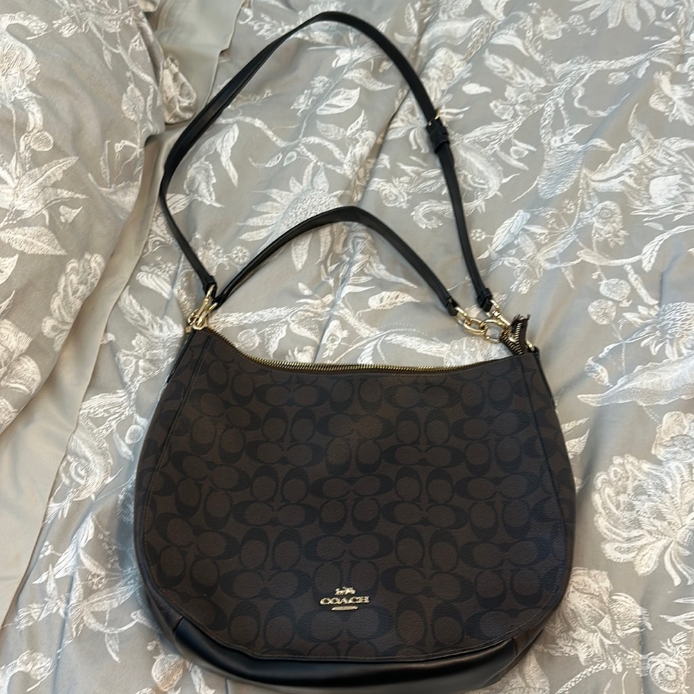 ▶️ Coach ◀️ Elle Hobo brown / gold